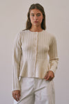 Carly Peplum Cardigan