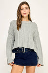 Kayleigh Cropped Cable Knit