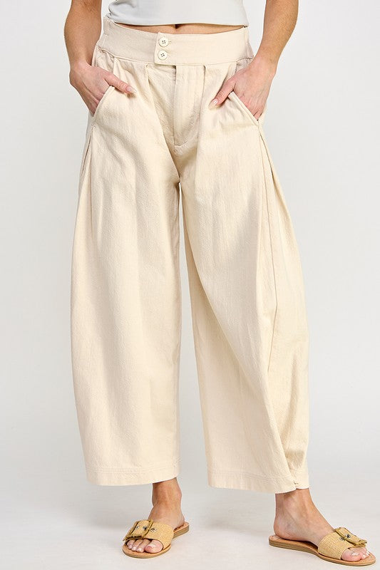 Tailored Wide Leg Pants