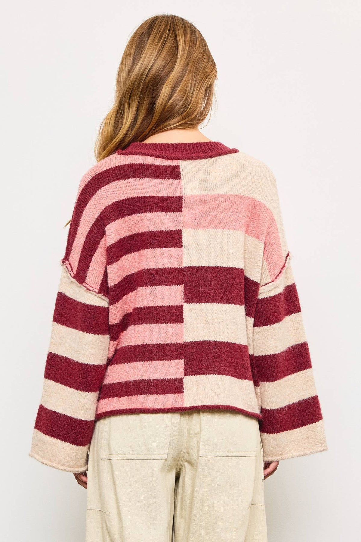 Multi Stripe Knit Sweater