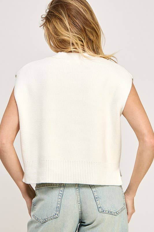 Basic Sweater Vest Top