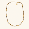 Jordan Mini Brown Bead Necklace