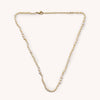 Gabby White Bead and Pearl Necklace