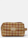 Gingham Squared Makeup Bag