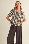 Samantha Gingham Blouse