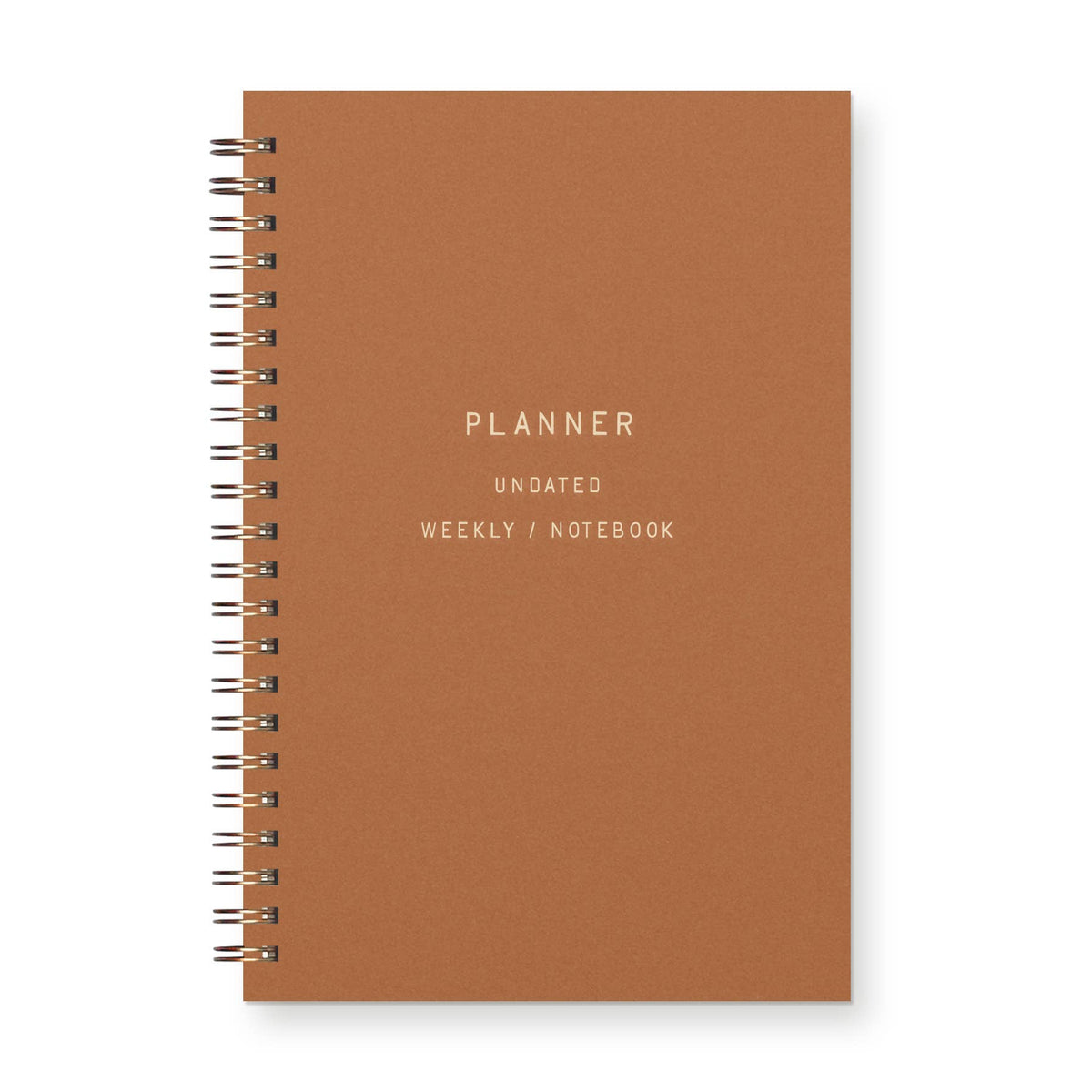 Standard Type Undated Weekly Planner