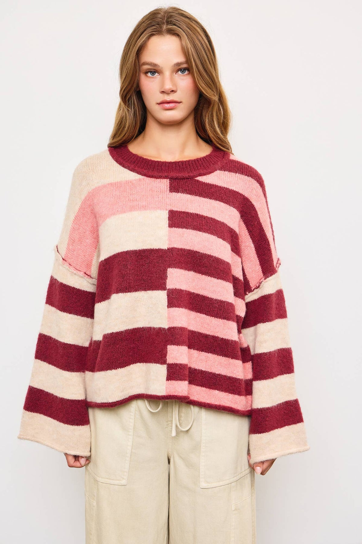 Multi Stripe Knit Sweater