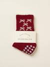 Ribbon Petal Grip Sock