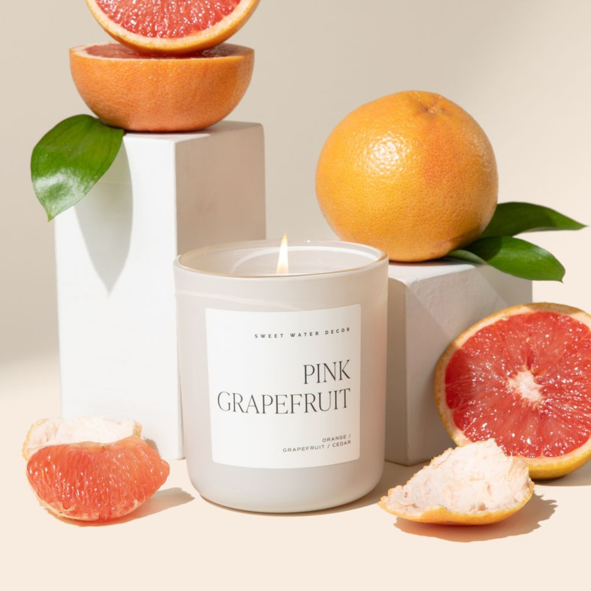 Pink Grapefruit Soy Candle