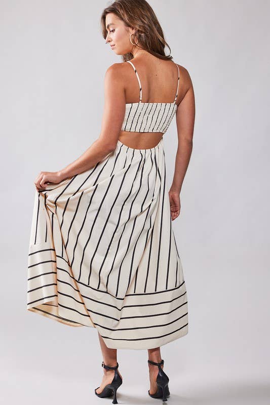 Wildflower Striped Maxi Dress