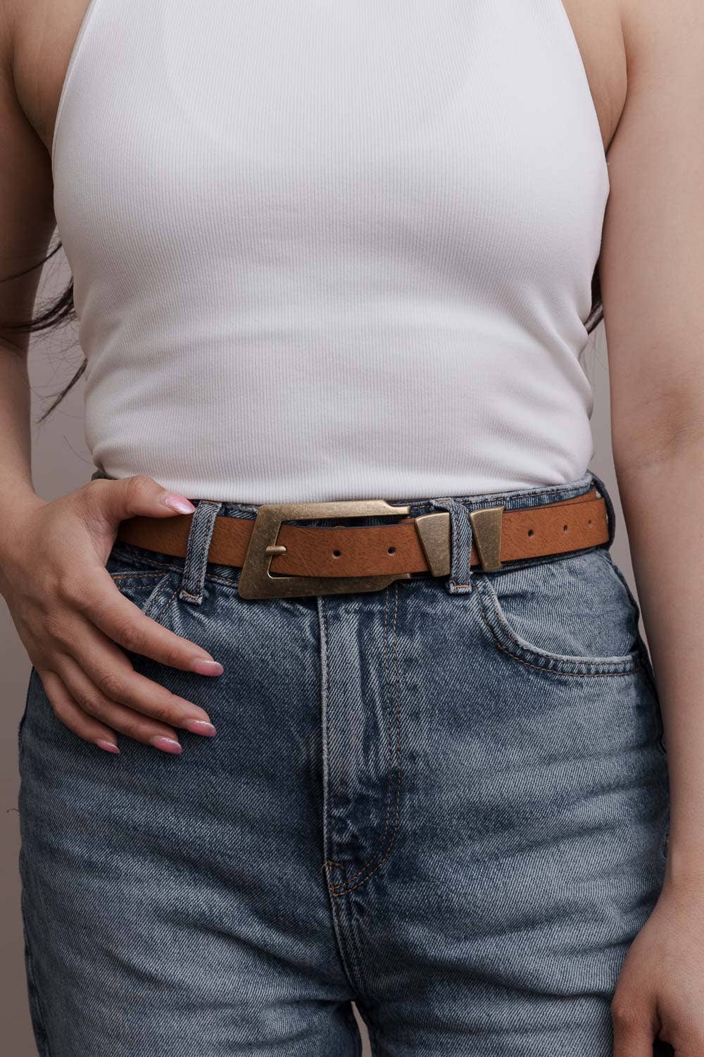 Rectangular Buckle Belt