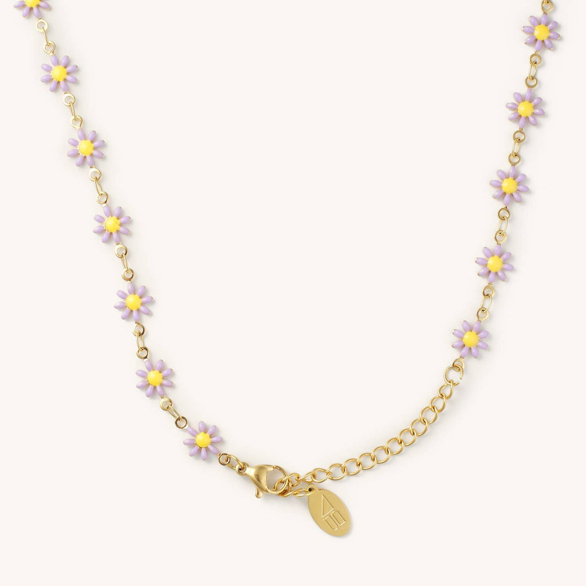 Lilac Daisy Necklace