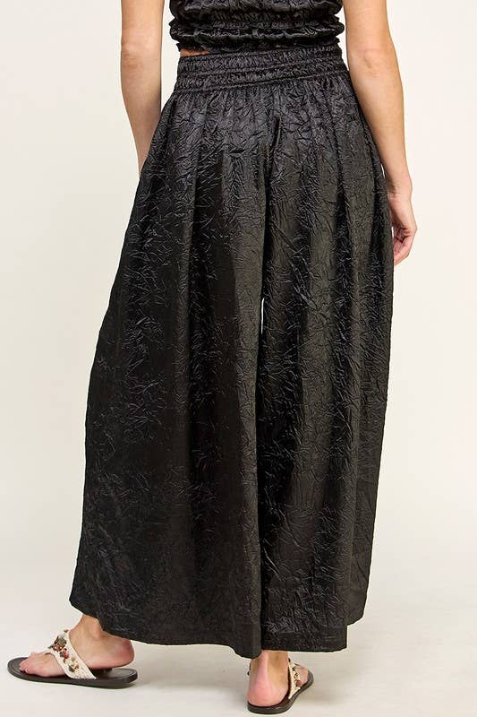 Crinkle Wide Leg Pants