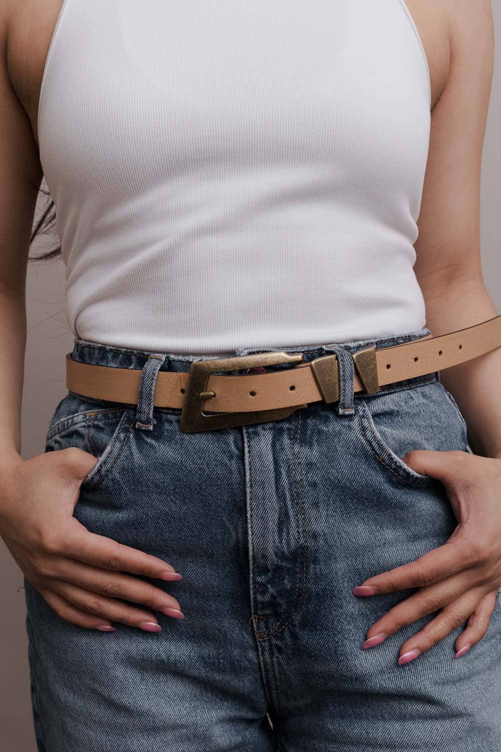 Rectangular Buckle Belt