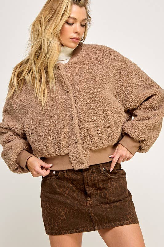 Teddy Bear Bomber Jacket