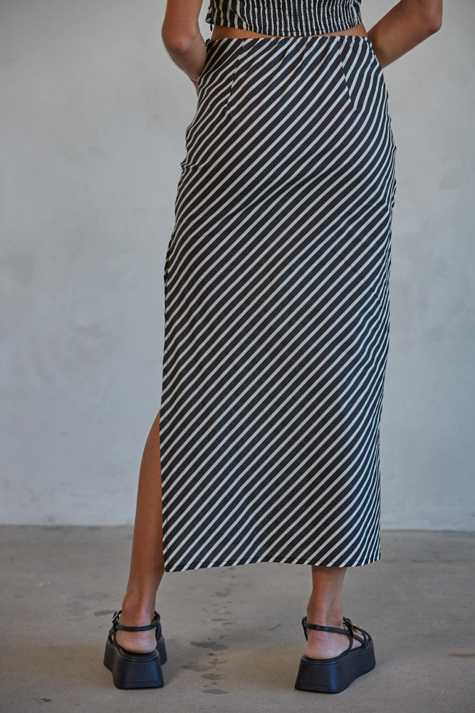 Casablanca Striped Skirt