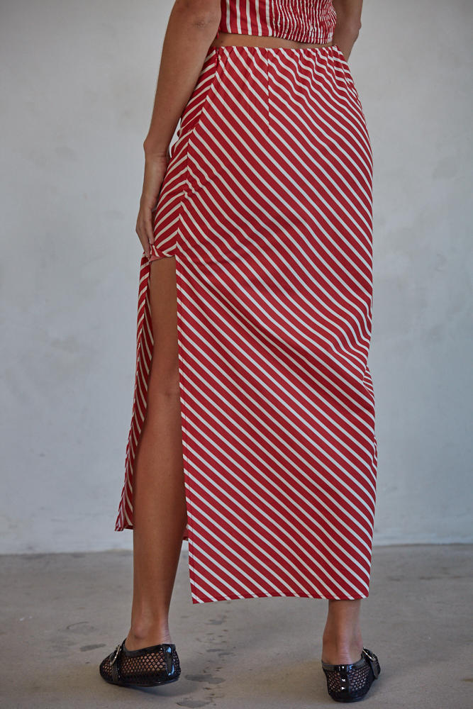 Casablanca Striped Skirt