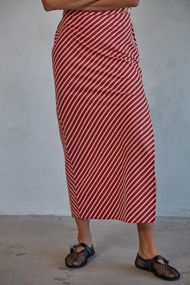 Casablanca Striped Skirt