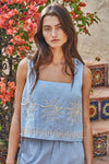 Brea Sun Embroidered Top