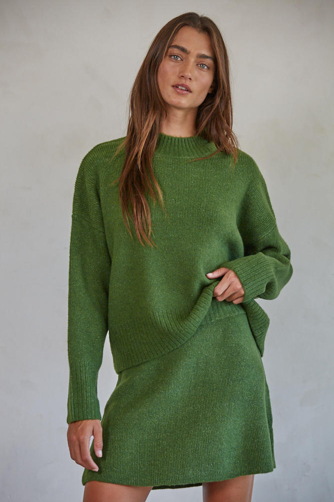 Mock Neck Cozy Sweater