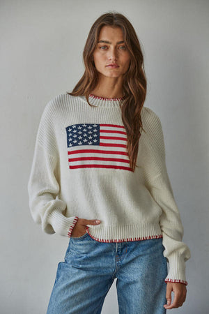 Americana Stitch Sweater