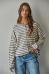 Alessandra Striped Cardigan