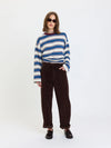 Villa Drawstring Corduroy Barrel Jeans