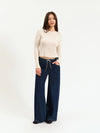 Madison Mid Rise Wide Jeans
