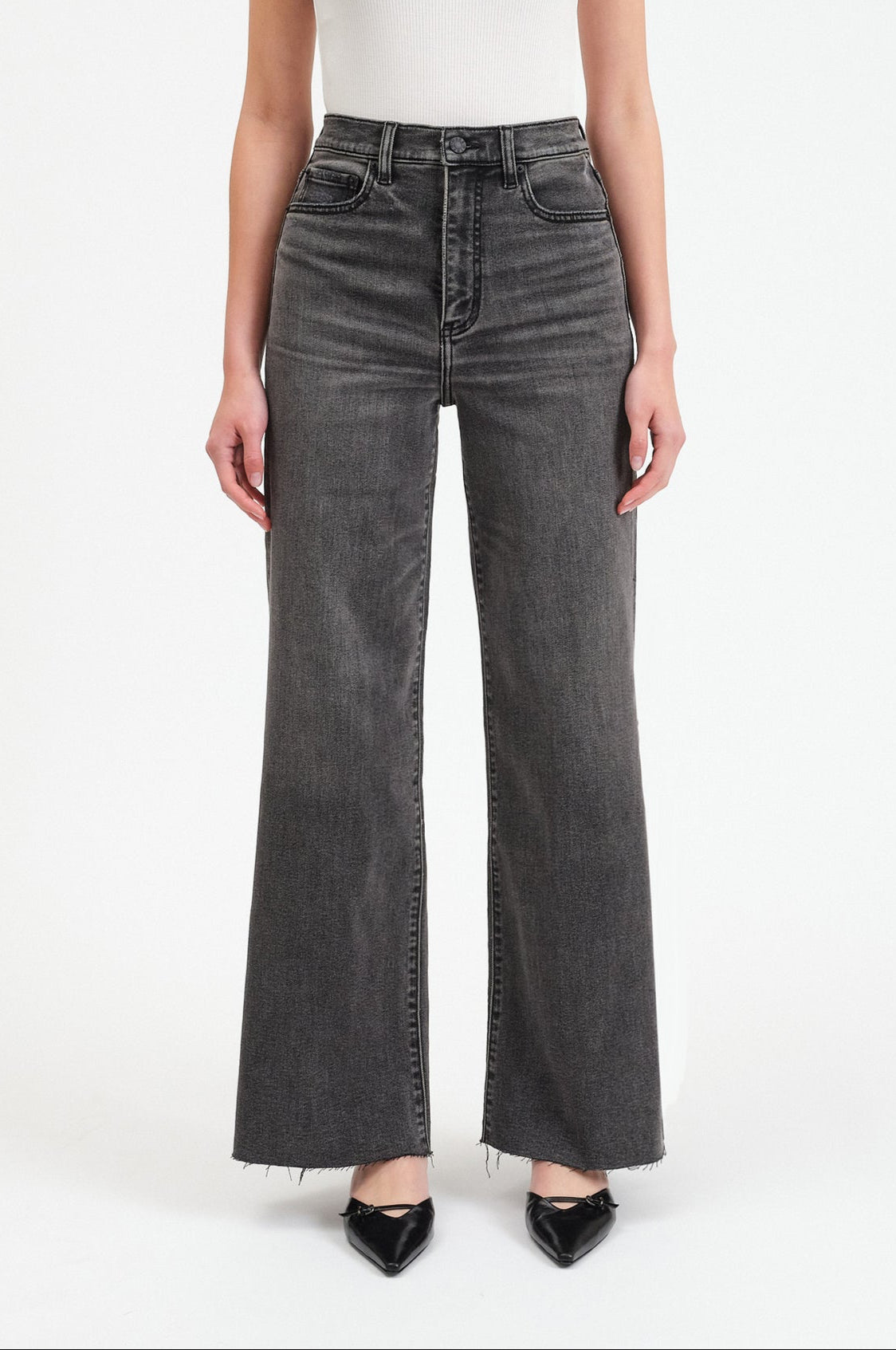 Far Out High Rise Wide Leg Jeans