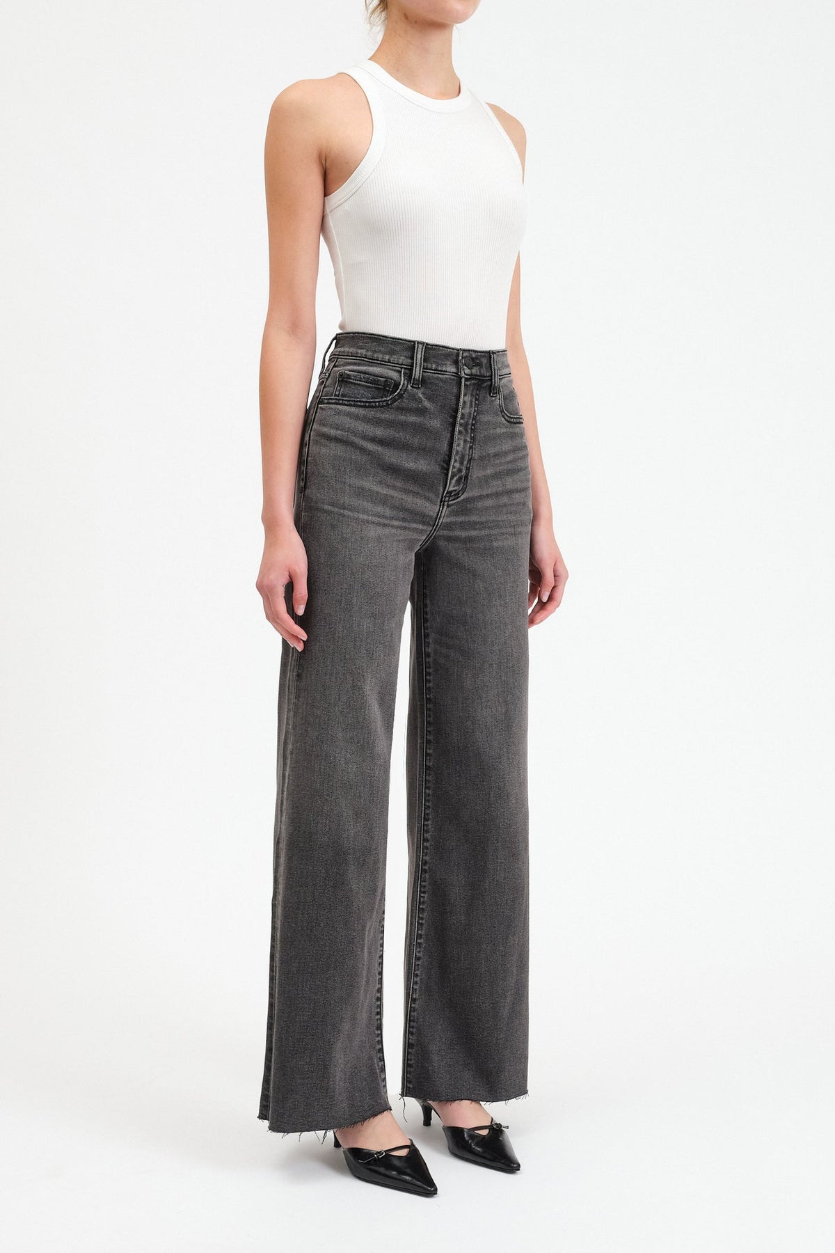 Far Out High Rise Wide Leg Jeans