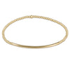 Bliss Bar Smooth Gold 2mm Bracelet