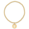 Classic Gold 3mm Bracelet - Blessed Gold Disc