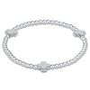Signature Cross 3mm Sterling Bracelet - Sterling