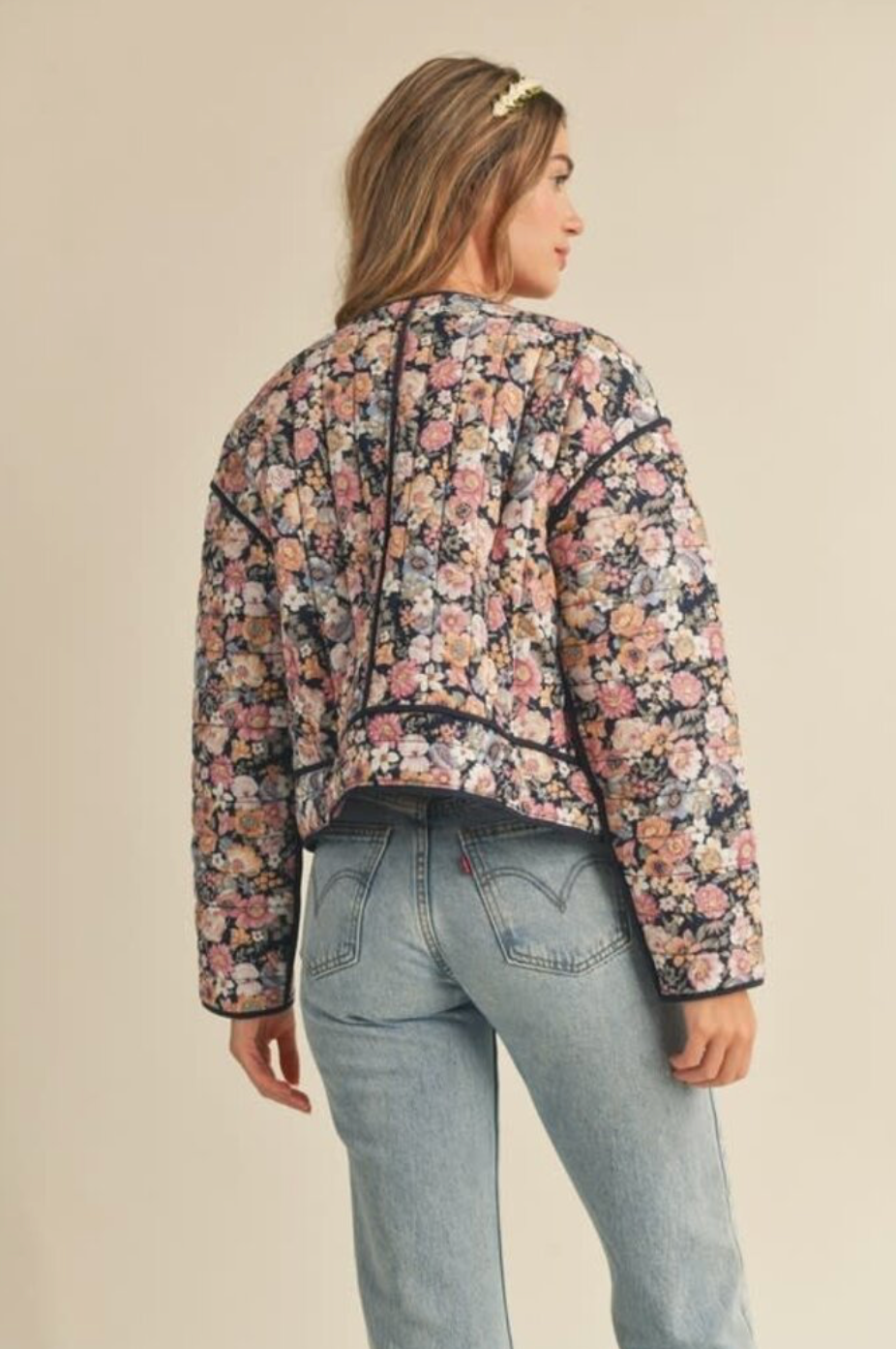 Quilted Vintage Floral Jacket