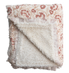 Floral Sherpa Throw Blanket