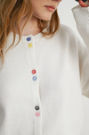 Kari Rainbow Button Cardigan
