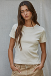 Irene Pointelle Short Sleeve Top