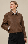 Soft Faux Leather Zip Jacket