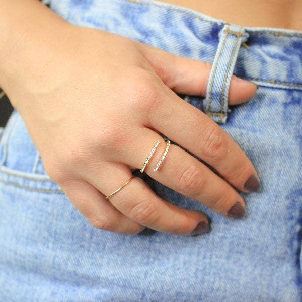 Gold Ashton Adjustable Ring