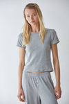 Irene Pointelle Short Sleeve Top
