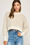 Kelsey Cropped Stripe Sweater