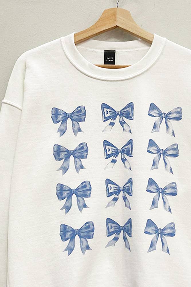 Bow Tie Graphic Sweatshirt