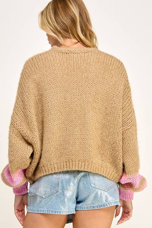 Chunky Drop Shoulder Cardigan