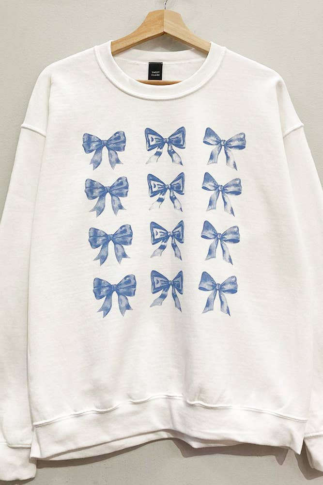 Bow Tie Graphic Sweatshirt