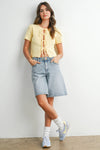 Debi Tie-Front Pointelle Top