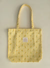 Lemon Blossom Floral Tote Bag