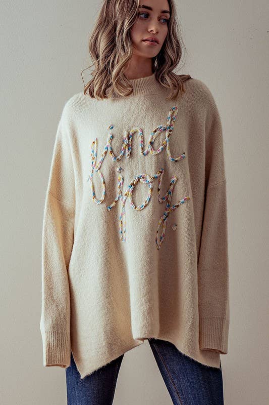 Find Joy Oversized Sweater