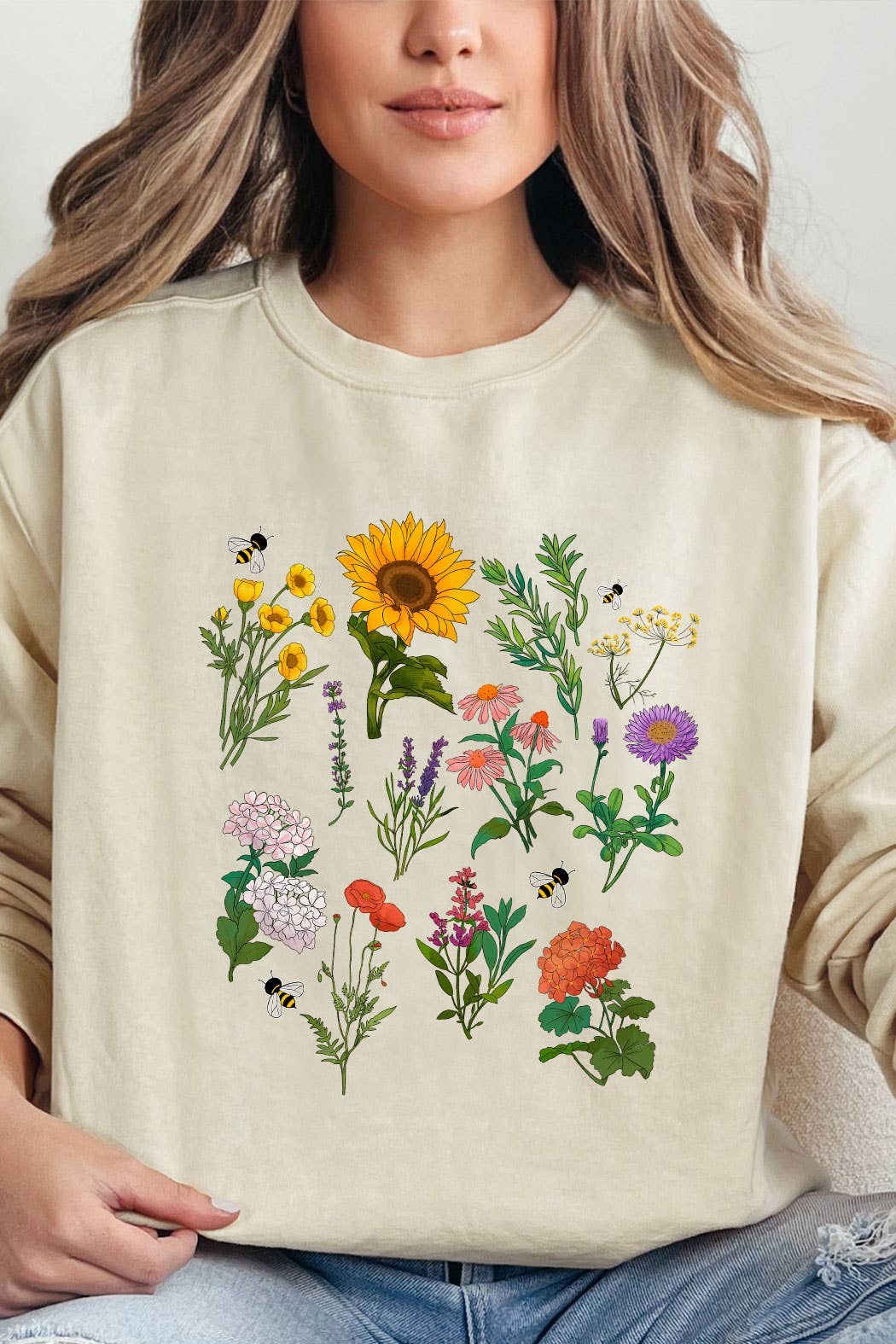 Wild Flower Summer Comfort Sweatshirt