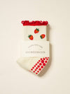Strawberry Ruffle Grip Sock