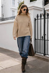 Janelle Contrast Mock Neck Sweater
